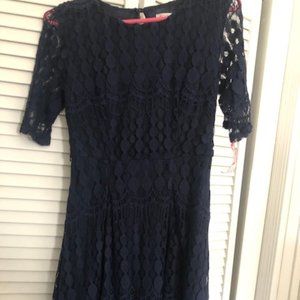 NWT Navy blue lace dress